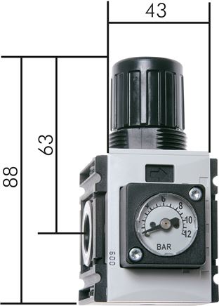 Exemplary representation: Pressure regulator - Futura series 0